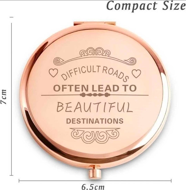 Rose Gold Compact Mirror - photo 3