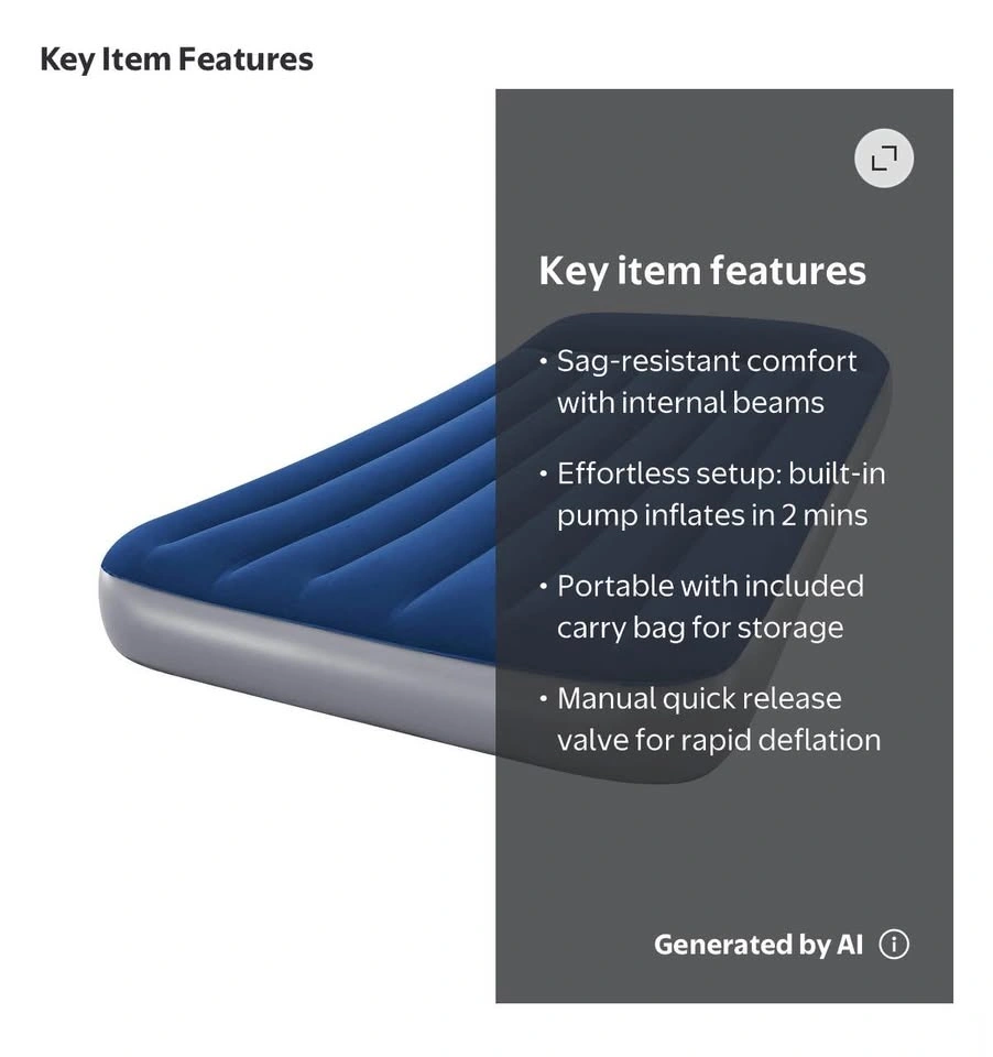 Bestway Twin Air Mattress – Built-In Electric Pump - photo 2