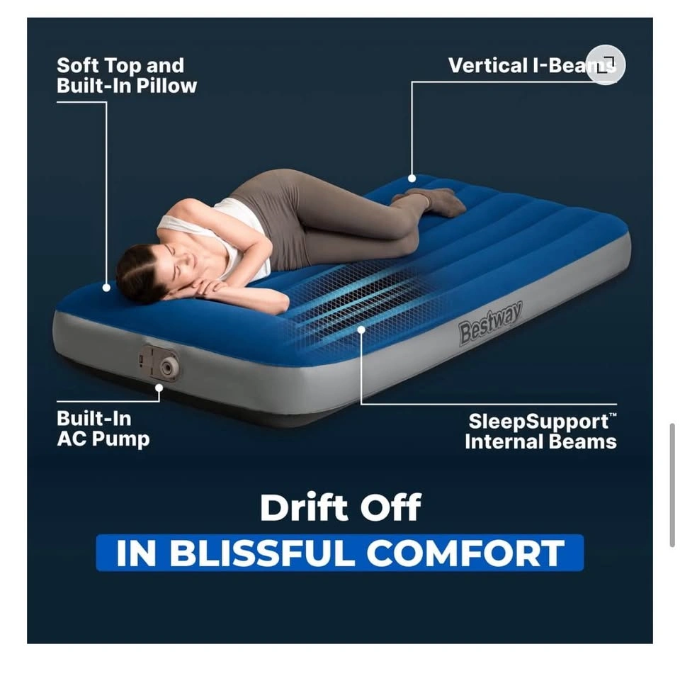 Bestway Twin Air Mattress – Built-In Electric Pump - photo 4