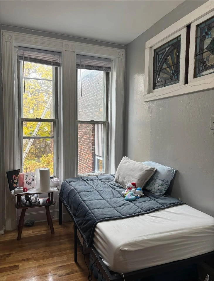 Twin bed frame and mattress