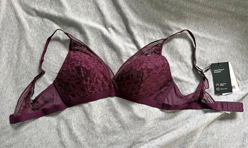 Knix Deep V Lace Bralette