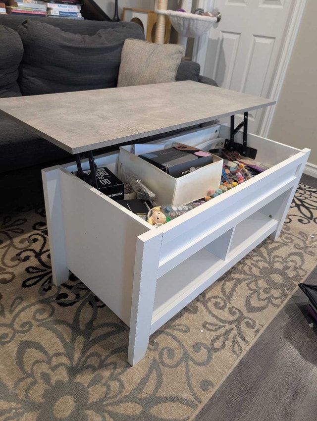 Lift Top Coffee Table with Storage - photo 3