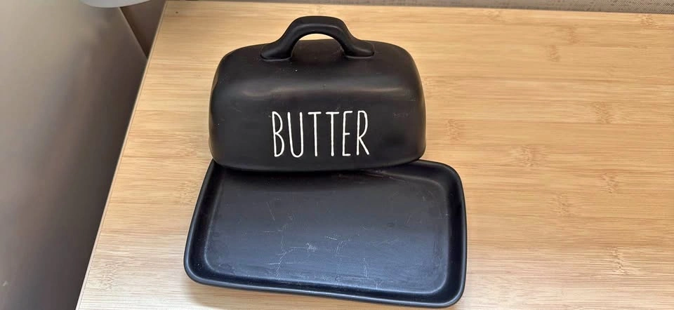Stokes Matte Black Butter Dish