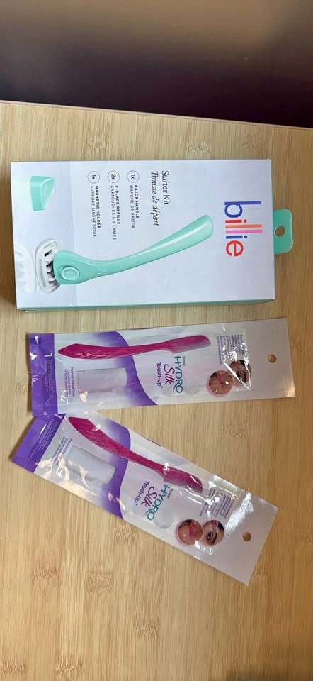 Billie Razor Starter Kit and Schick Hydro Silk Touch-Up Razors
