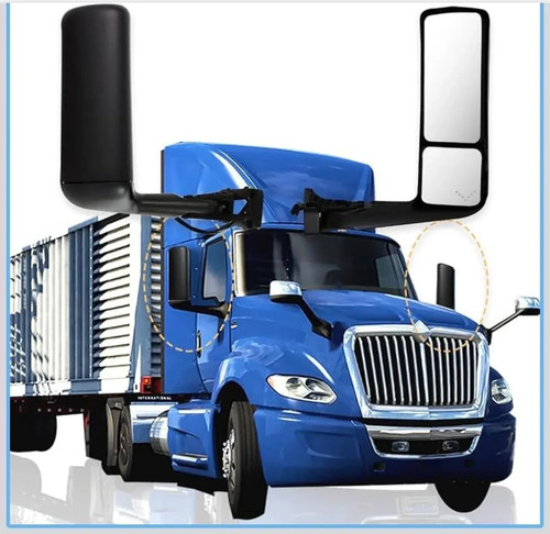 Black Left Driver Side Door Mirror for International LT625