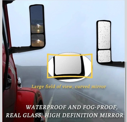 Black Left Driver Side Door Mirror for International LT625 - photo 3