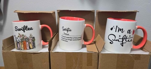 Amazon 3PK 11oz Taylor Swift Coffee Merch Mugs SwifTea