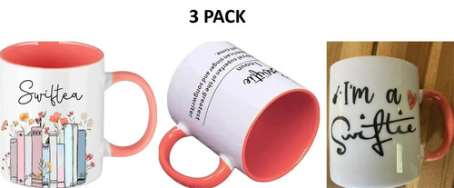 Amazon 3PK 11oz Taylor Swift Coffee Merch Mugs SwifTea - photo 2