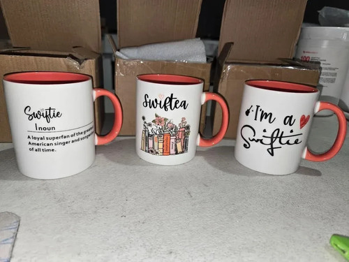Amazon 3PK 11oz Taylor Swift Coffee Merch Mugs SwifTea - photo 3