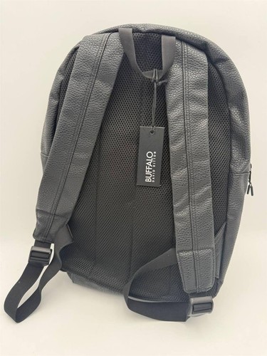 Buffalo David Bitton Black Faux Leather Textured Backpack