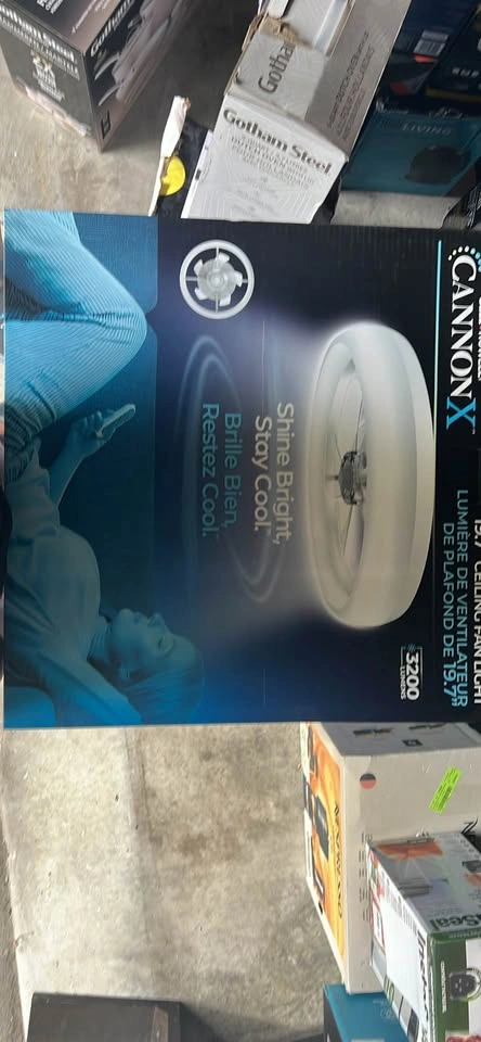 Bell + Howell CannonX 14-inch and 19.7 inch LED Ceiling Light Fa - photo 2