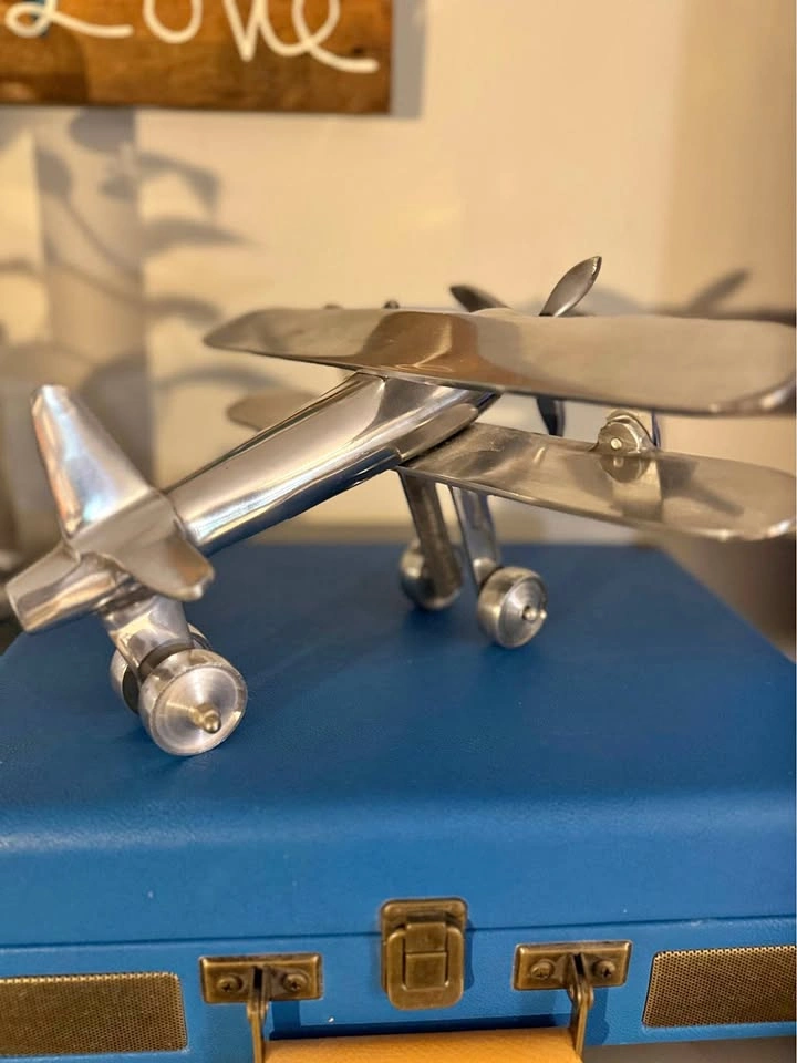 VTG art deco diecast aluminum airplane