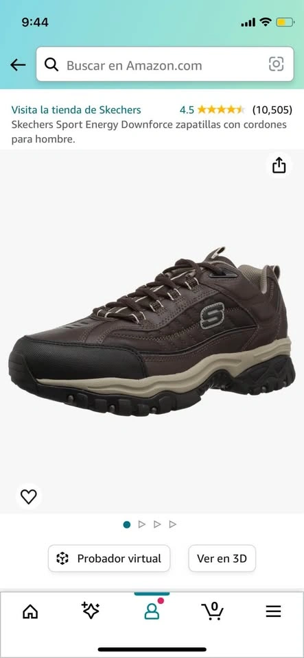 Mens Skechers Energy Downforce Athletic Brown - Size US 8