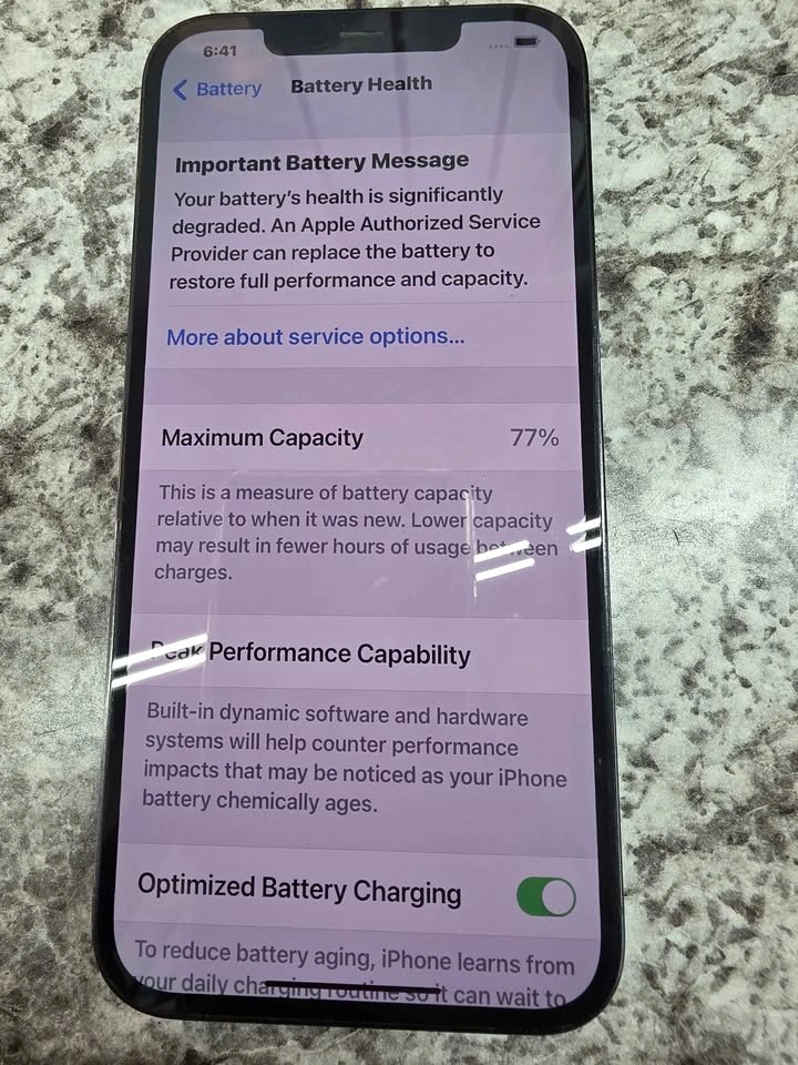 iPhone 12 Pro Max 128GB Unlocked – Mint Condition – 77% Battery - photo 5