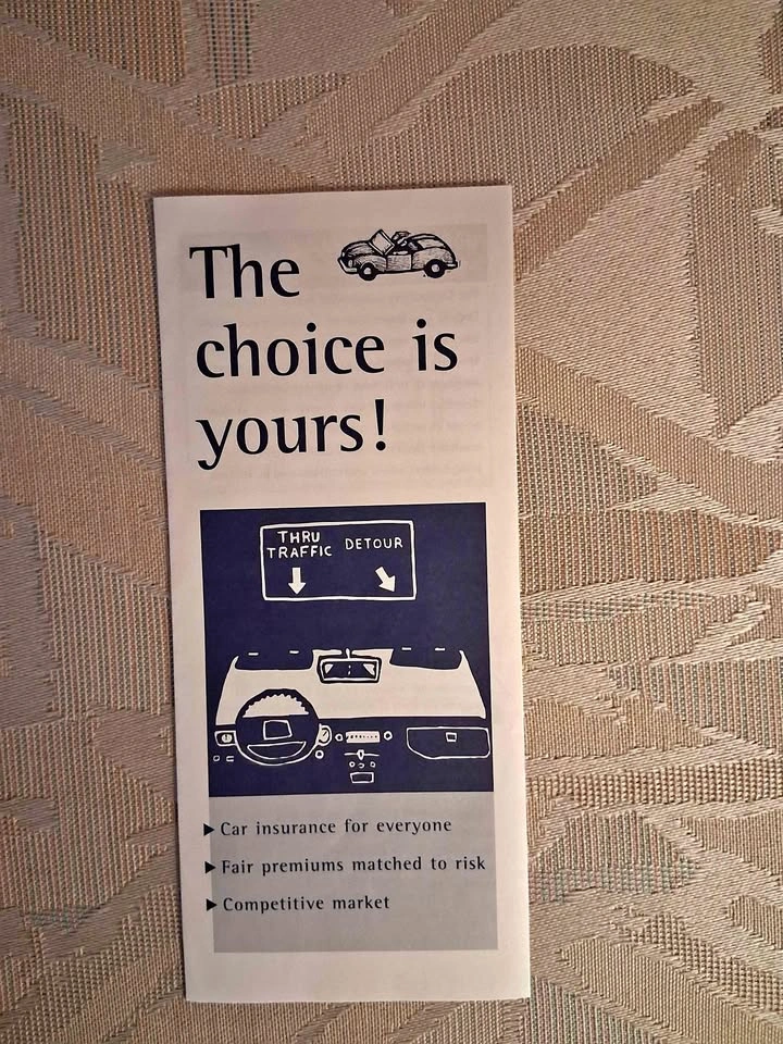 Vintage 1997 Automotive Insurance Marketing Brochure Ephemera