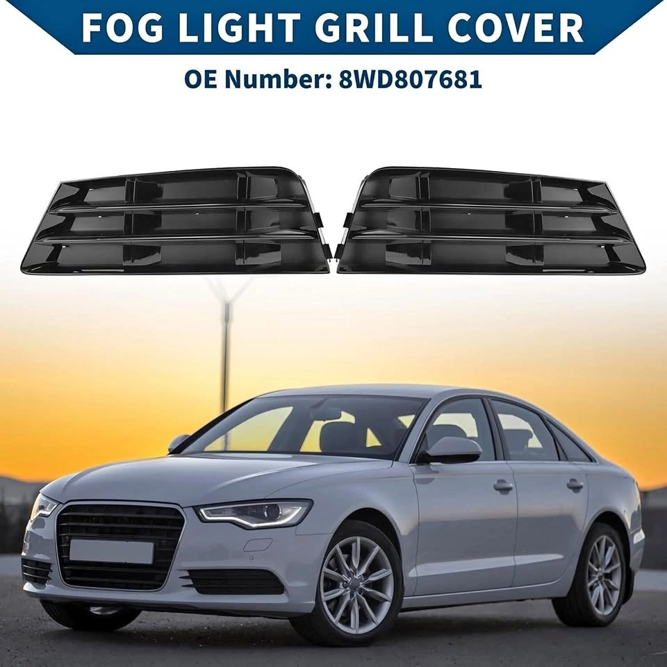 New Audi A4 Fog Light Grill Cover, 2 pieces (2016-18)