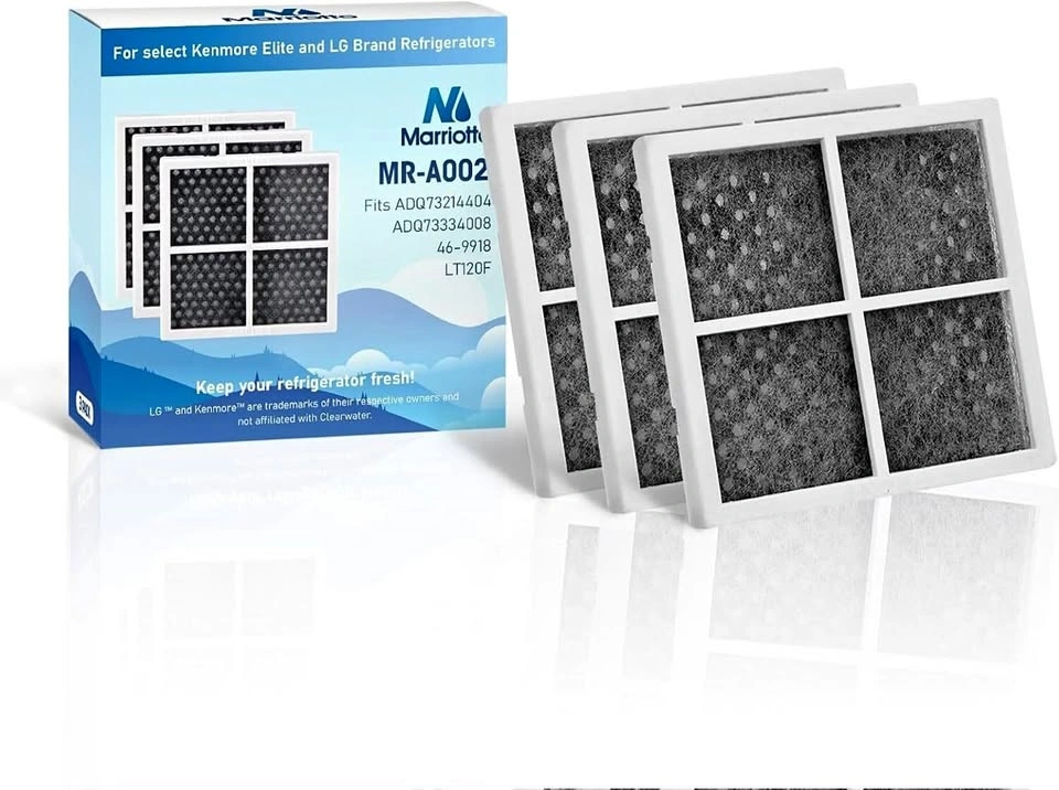 New 3pk Refrigerator Air Filter Replacements for LG LT120F