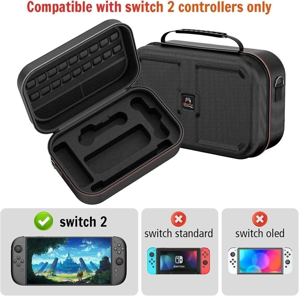 New ✅ Switch2 Carrying Case w/18 Game Holders - photo 3