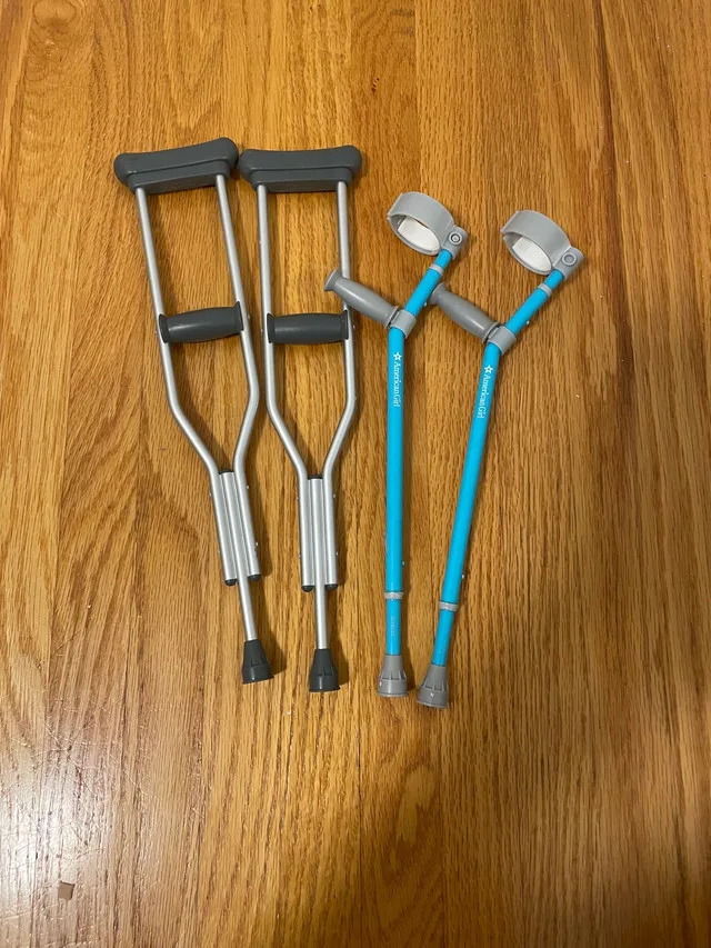 Set of 2 Doll Crutches (for 18 inch dolls)