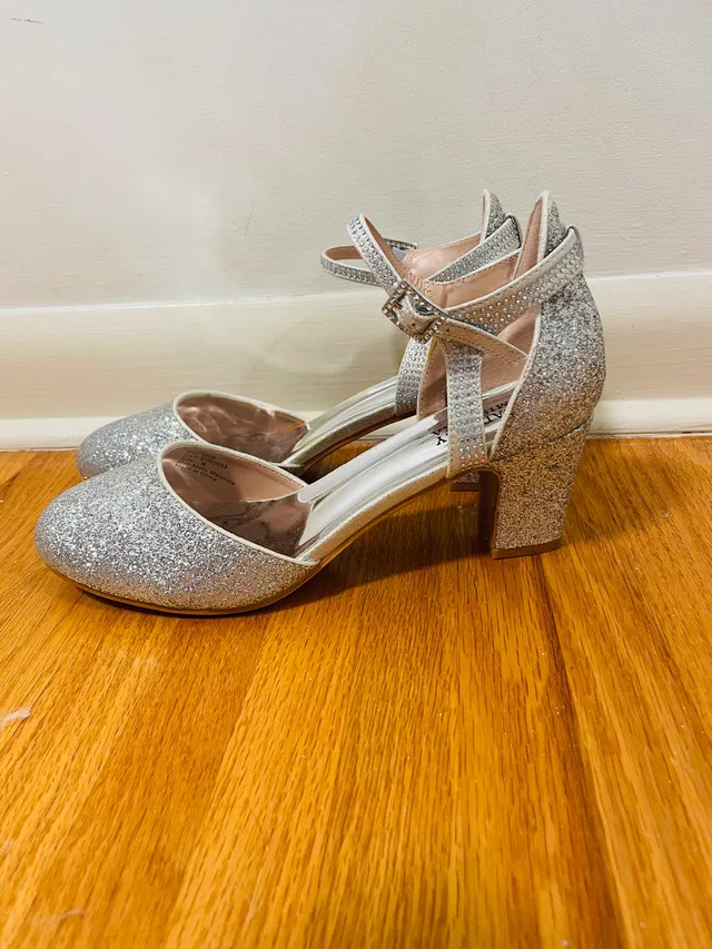 Sparkly Girls Heels- Silver and Rose Gold image indicator(2)