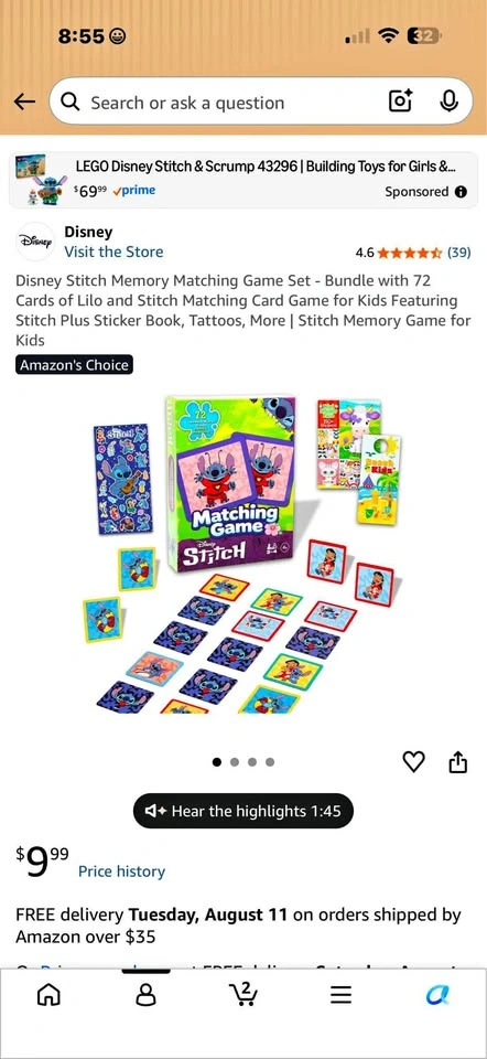 Matching Game set