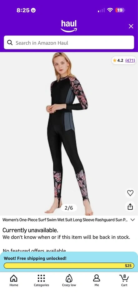 Women's One-Piece Surf Swim Wet Suit Long Sleeve Rashguard - photo 2