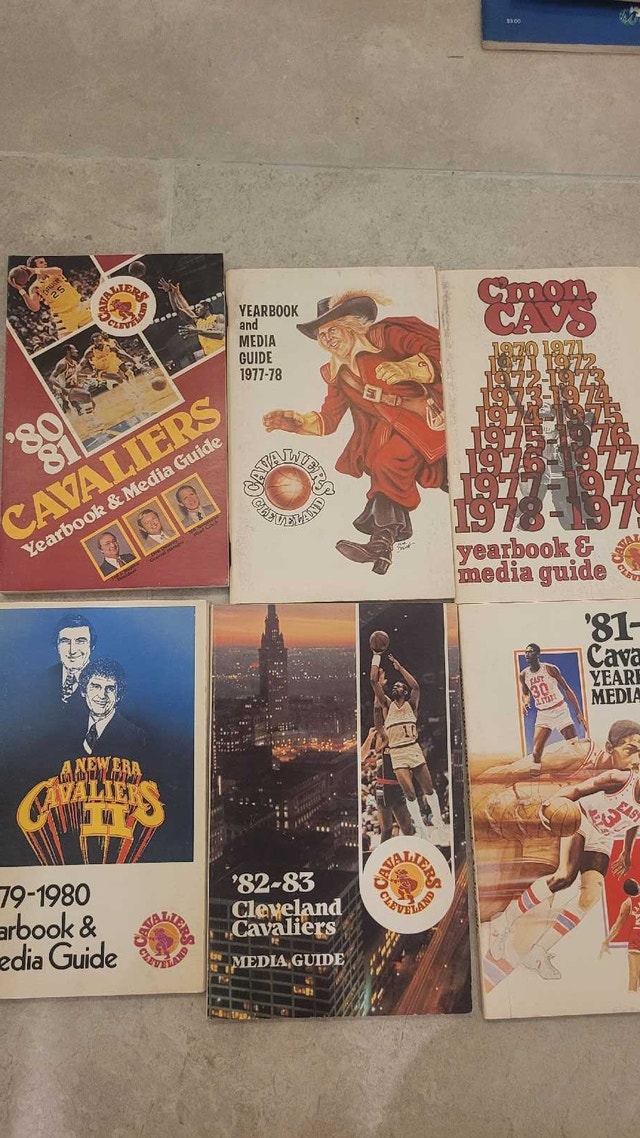 Cleveland Cavaliers NBA vintage media guides