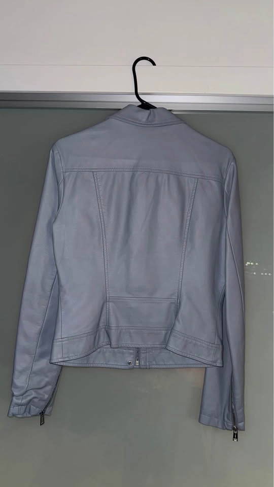 Guess blue leather jacket M - photo 3
