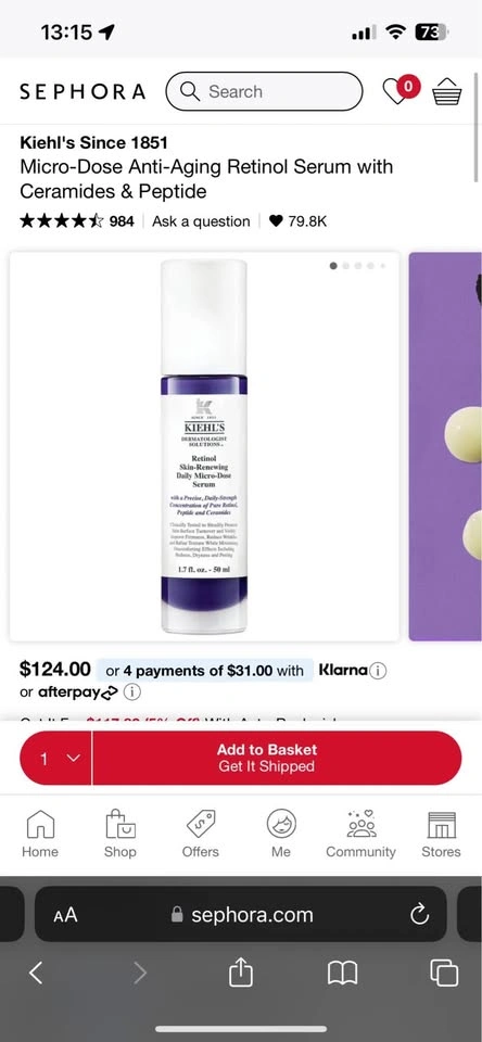 Kiehl's Micro-Dose Anti-Aging Retinol Serum - photo 2