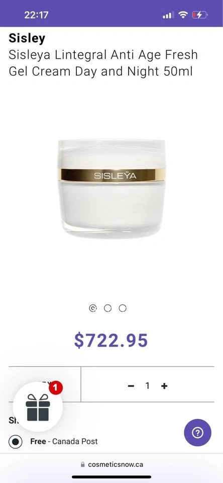 Sisley Sisleya Lintegral Anti Age Fresh Gel Cream 5ml - photo 2
