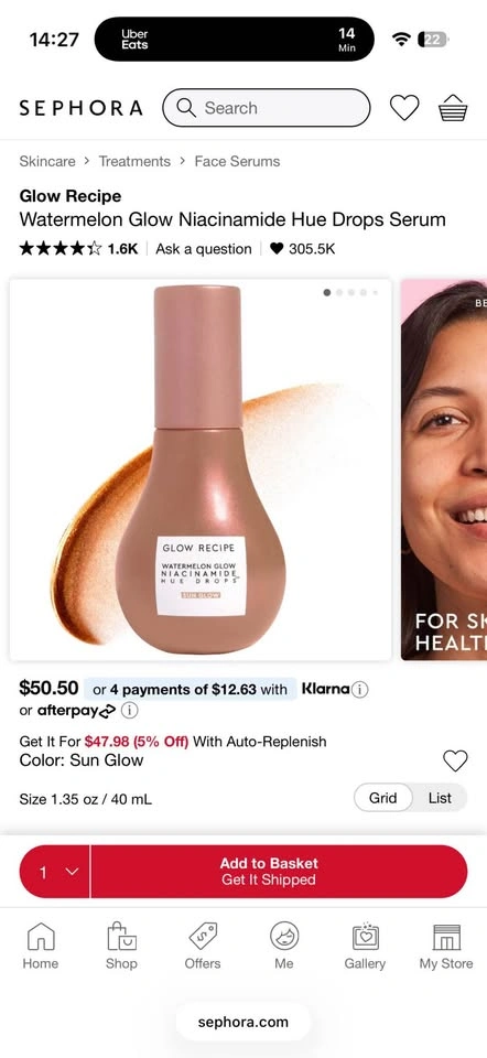Glow Recipe Watermelon Glow Niacinamide Hue Drops Serum - photo 2