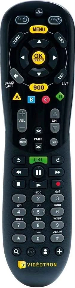 Videotron remote - photo 5