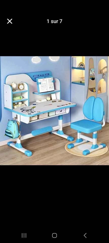 Adjustable Kids Study Desk & Chair Set In Original Box - photo 2