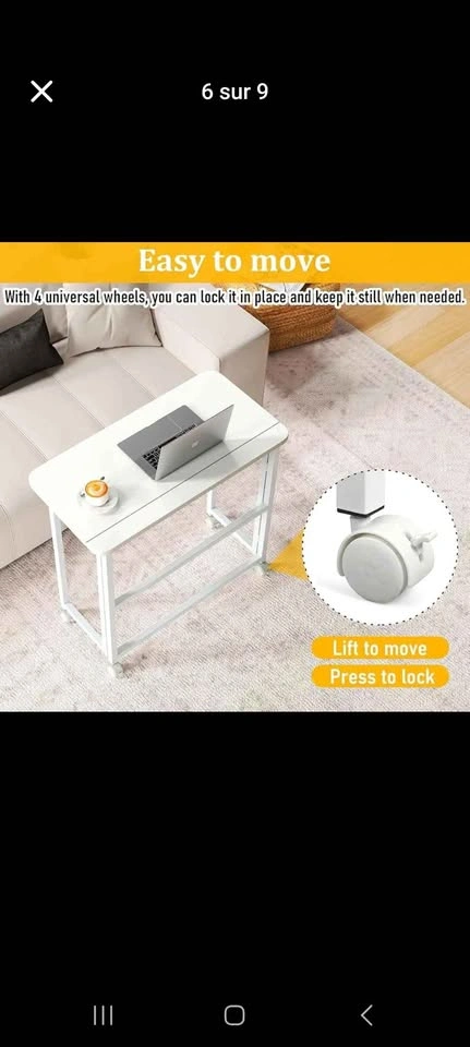 Folding Desk with Wheels – Space-Saving & Modern - photo 3