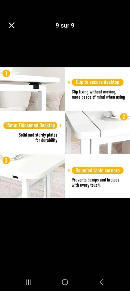 Folding Desk with Wheels – Space-Saving & Modern - photo 4
