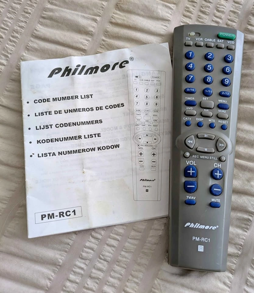 Philmore PM-RC1 7-in-1 Universal Remote Control