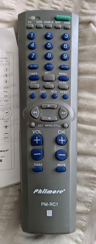 Philmore PM-RC1 7-in-1 Universal Remote Control - photo 2