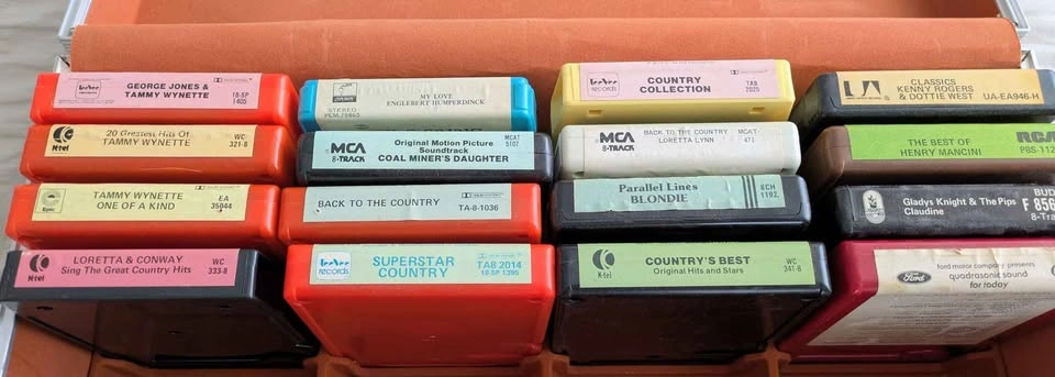 8-Track Tapes and Carrying Case - photo 2