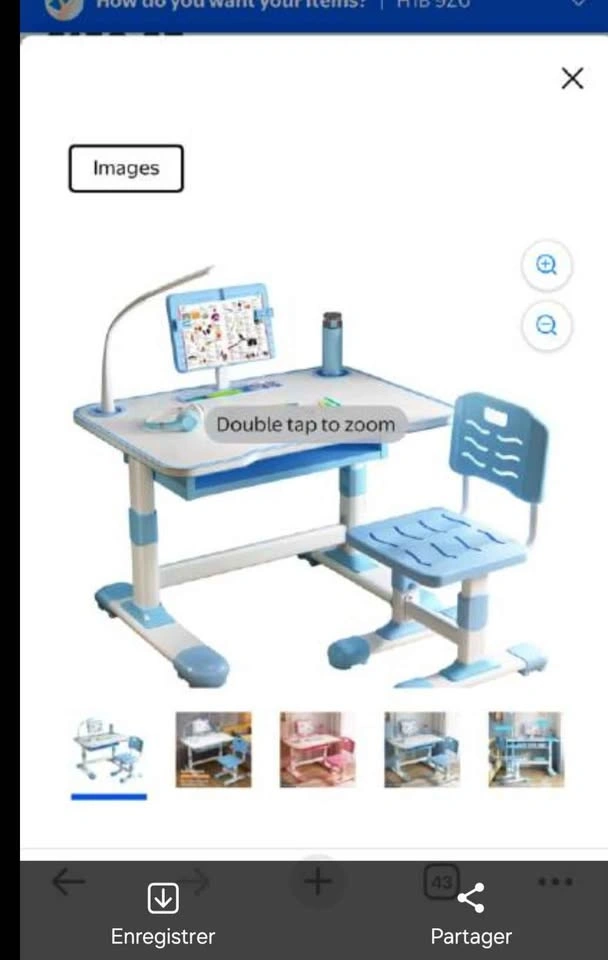 Ergonomic Kids Study Desk & Chair Set - photo 2