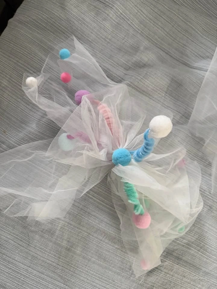 Cute Colorful Headpiece / Mini Veil - photo 4