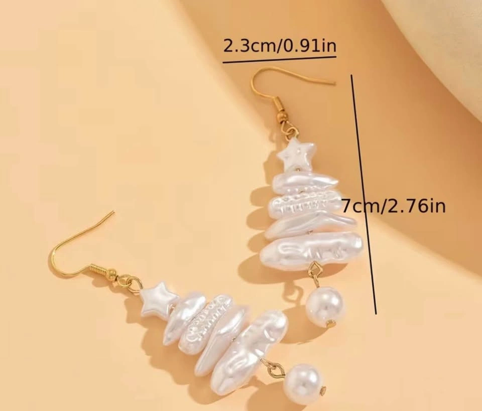 New Pearl Christmas Tree Drop Earrings - photo 3