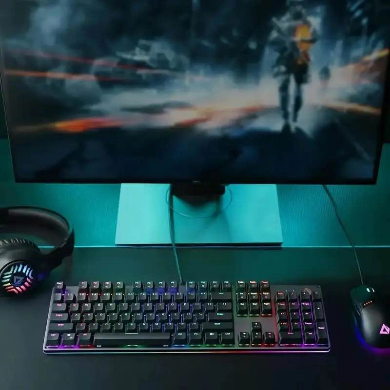 Aukey Black RGB Gaming Keyboard 104-Key Rollover BRAND NEW - photo 4