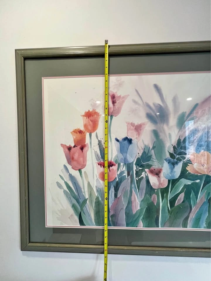 Rita A. Fleming Signed Tulip Watercolor Painting