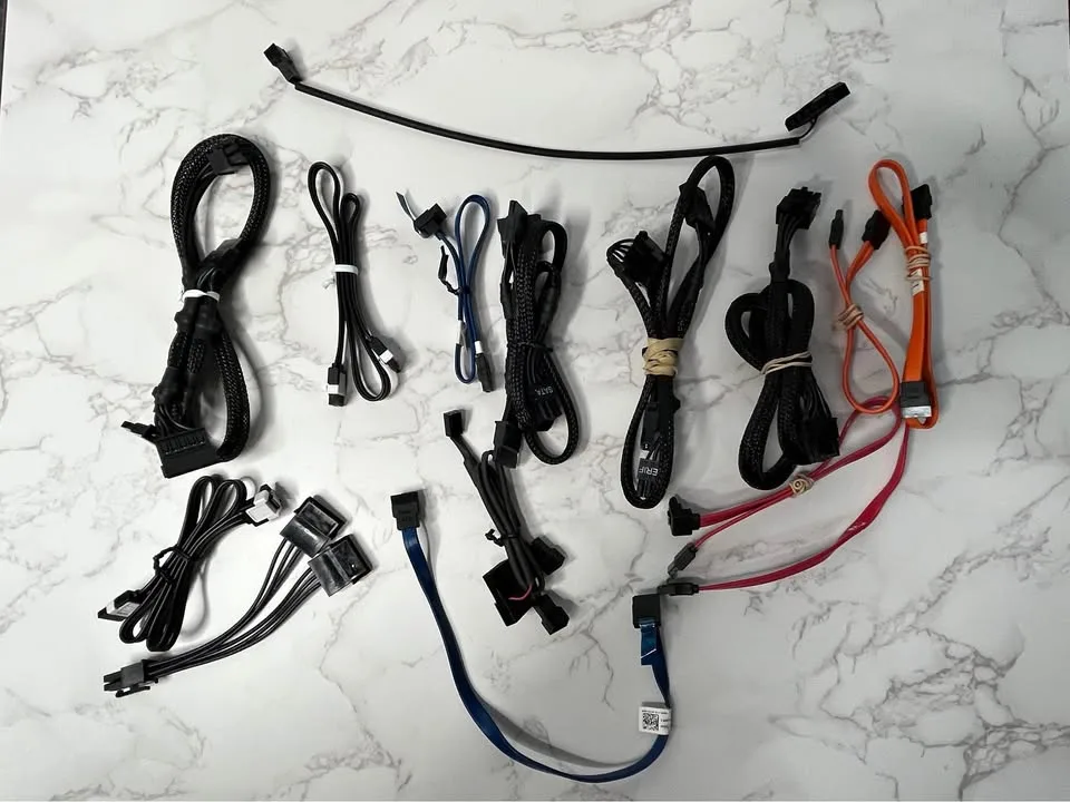Lot of different cables for pc and etc. thumbnail