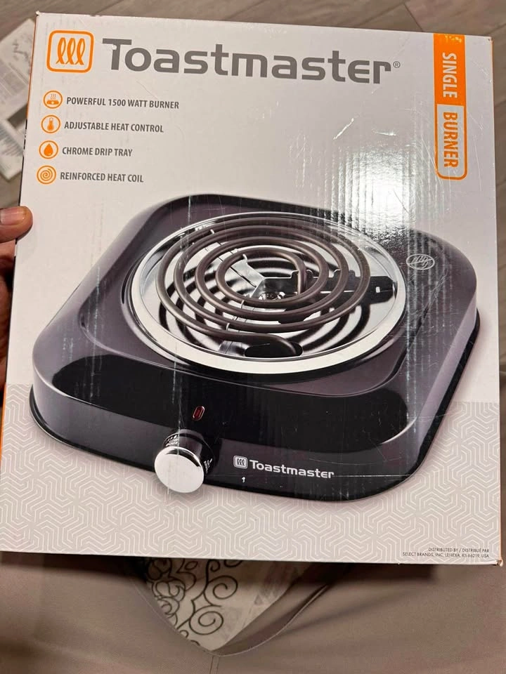 Brand New Toastmaster 1500W Single Electric Burner – Sealed Box
