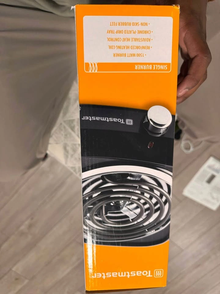 Brand New Toastmaster 1500W Single Electric Burner – Sealed Box - photo 3