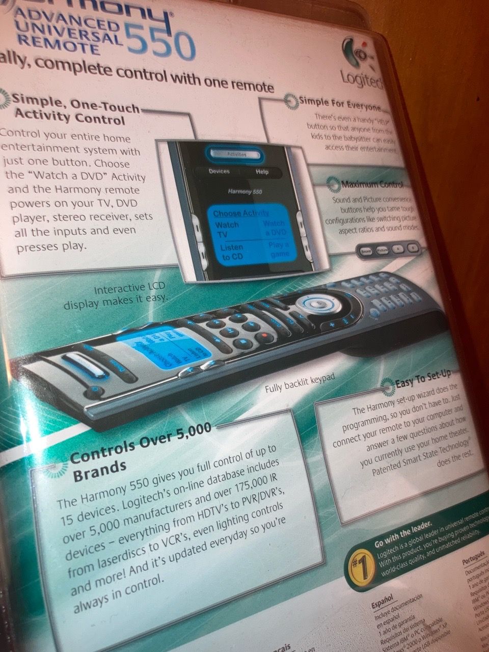 Logitech Harmony 550 Universal Remote - New/Sealed! - photo 4
