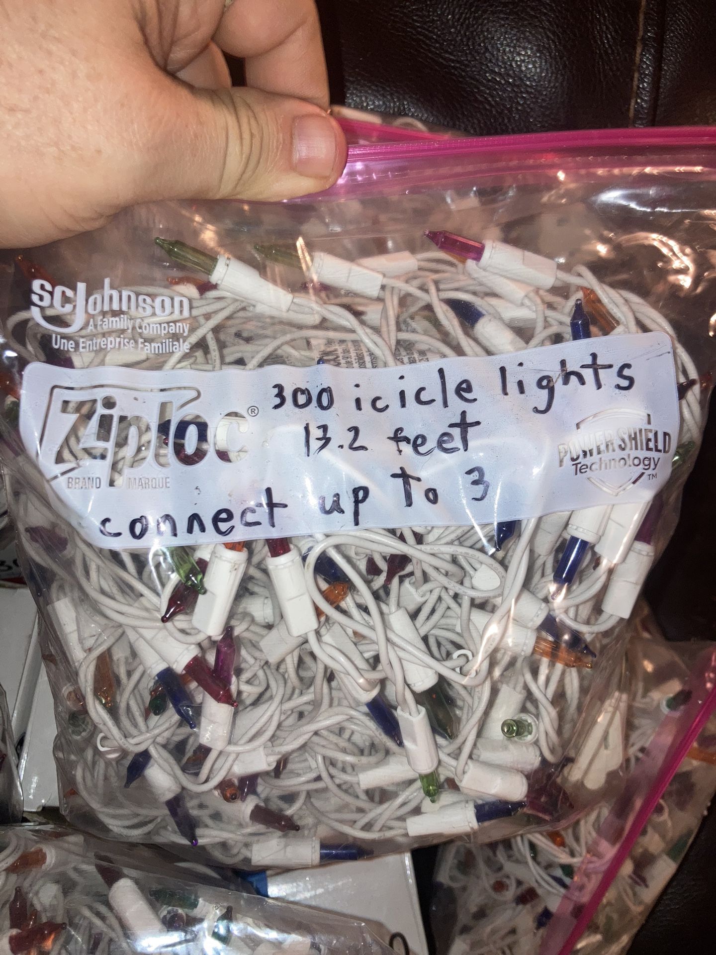 300 ct. Icicle Lights, White/Multi-color, GE Brand - photo 2