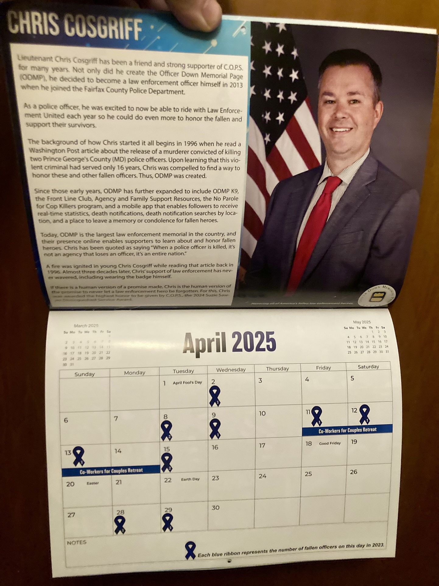 C.O.P.S. 2025 Calendar - photo 3