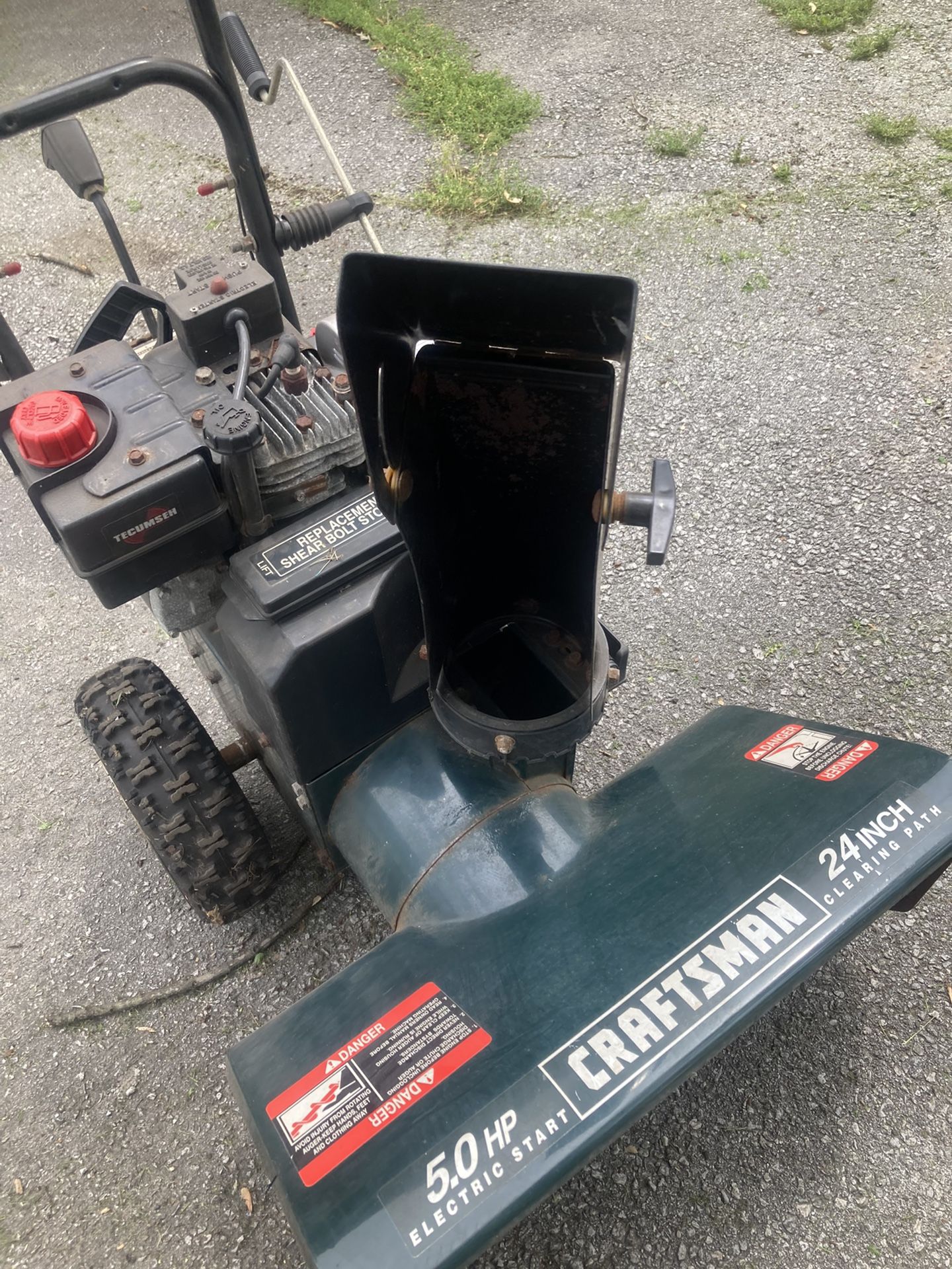 Craftsman 5HP 24” Dual Stage Electric Start Snow Thrower